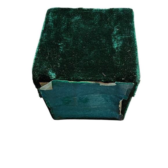 Vintage Holiday Christmas Reindeer Hand Inside-Painted Blown Glass Ornament Box - Picture 6 of 9